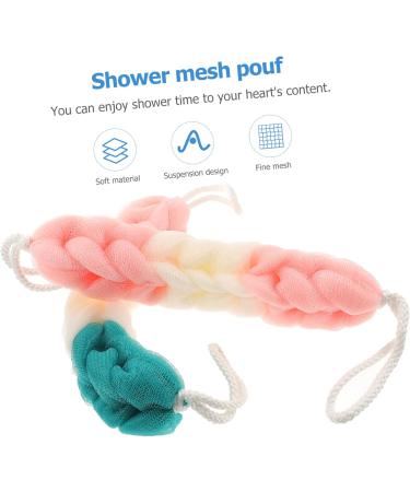 Shop Healeved 3pcs Long Bath Pouf for Men | Shower Gel & Back Scrubber | Soft Braided Loofah Sponge - Buy Online on GoSupps.com