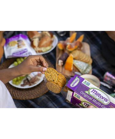 Milton's Gourmet Baked Crackers 3-Pack Variety Bundle - Original Multi-Grain, Fire-Roasted Vegetable, Olive Oil & Sea Salt 8.4 oz - Gluten-Free Snacks - Buy Online on GoSupps.com