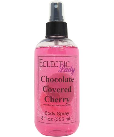 Chocolate Covered Cherry Body Spray 8 ounces Body Mist for Women with Clean Light & Gentle Fragrance Long Lasting Perfume with Comforting Scent for Men & Women Cologne with Soft Subtle Aroma For 8 Fluid Ounces
