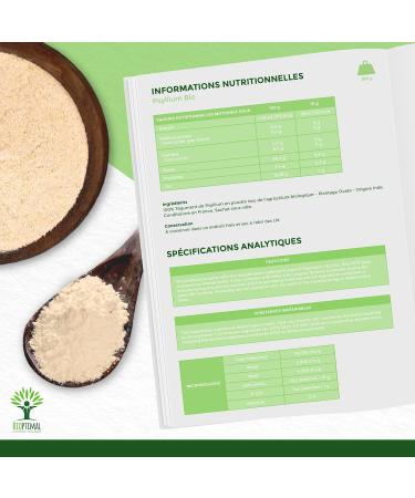 Psyllium Blond Bio - Bioptimal - Teguments de Psyllium en Poudre Fine - Husk Powder - Farine - Digestion Transit Coupe Faim - Origine Inde - Conditionn en France - Certifi Ecocert - 150g 150 g (Lot de 1) - Buy Online on GoSupps.com