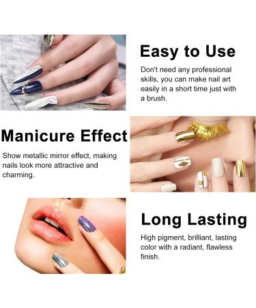 Ownest 12 Colors Mirror Nail Polish Set - Long Lasting Glossy Manicure Kit - Buy Online on GoSupps.com