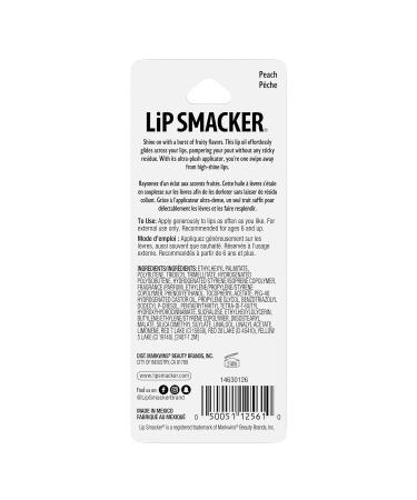 Lip Smacker Fruit Glaze Lip Oil Ultra-Hydrating & Moisturizing with High-Shine Finish Plush Applicator for Effortless Glide Delicious Non-Sticky Flavor - Peach - Buy Online on GoSupps.com