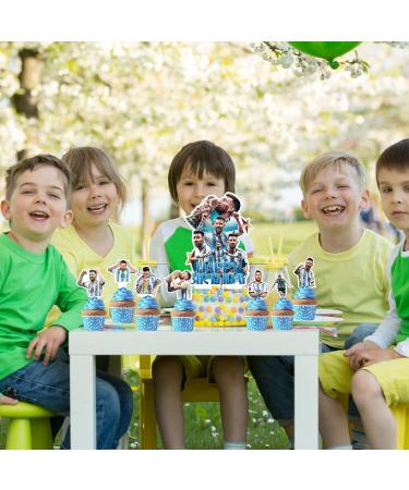 49Pcs Soccer Star Cake Decorations with Soccer Star Cupcake Toppers Cake Topper for Soccer Boys Birthday Party Cake Toppers Decorations - Buy Online on GoSupps.com