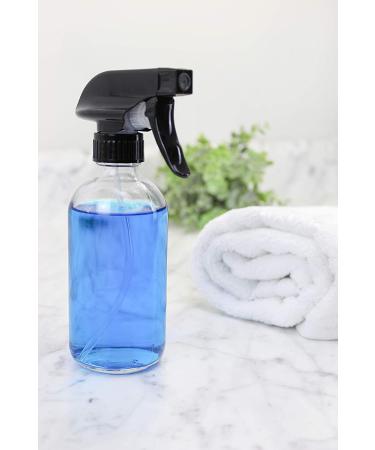 Cornucopia 16oz Clear Glass Spray Bottles (2 Pack) with Chalk Labels - Boston Round, 3-Setting Adjustable Sprayers - Buy Online on GoSupps.com