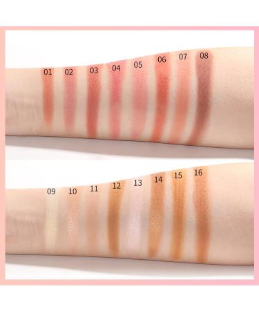 Erinde Blush Palette Contour & Highlighter Pallet Mineral Powder Blusher All in One Makeup Palette for Cheeks Face Bronzer Shimmer & Matte Finish Natural Glow Blendable Cruelty Free - Buy Online on GoSupps.com