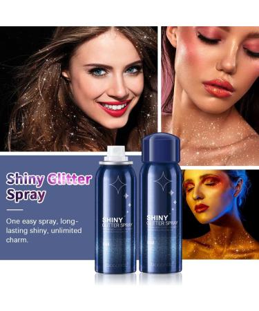 Women's Long-Lasting Waterproof Hair Glitter Spray for Prom, Festivals & Parties - Sparkle and Shine on Stage and beyond! - Buy Online on GoSupps.com