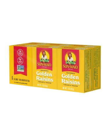 Sun-Maid California Golden Raisins Snack - 1oz Boxes (Pack of 72) | Natural Dried Fruit | Non-GMO | Vegan - Buy Online on GoSupps.com