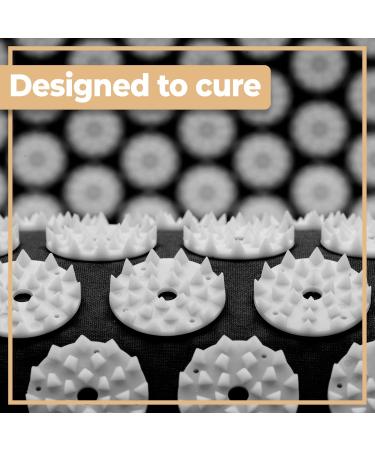 Retoo Acupressure Mat for Back & Neck Pain Relief | Stress Relief & Blood Circulation | Ideal for Men & Women - Black - Buy Online on GoSupps.com