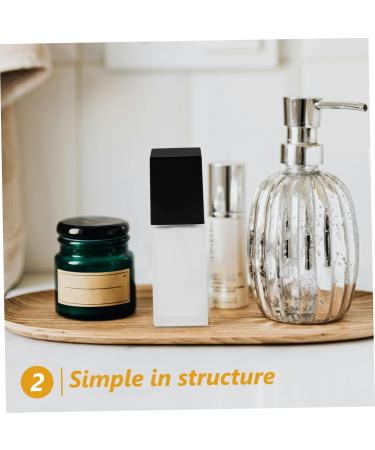 Housoutil Frosted Glass 3pcs Liquid Foundation Bottle Lotion Makeup Foundations Bottle Cosmetics Bottle Travel Essence Glass - Buy Online on GoSupps.com