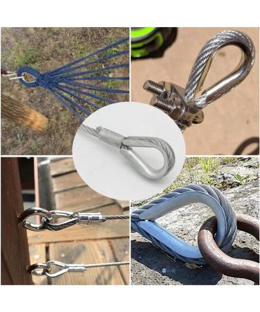 4Pcs 1/2 Wire Rope Chain Thimble Set - Boat Rigging Anchor Splicing | 316 Stainless Steel - Buy Online on GoSupps.com