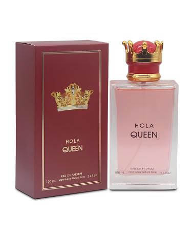 Hola Queen Women Perfume Long Lating Eau De Parfum Fresh And Trendy Natural Spray Fragrance For Effortless Chic 3.4 Fl Oz For Daily Used Hola Queen 3.4 Fl Oz (Pack of 2)