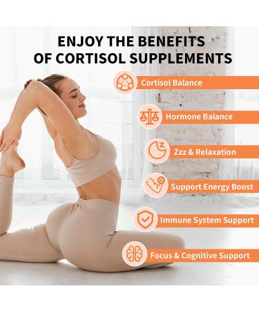 Cortisol Supplements Gummies for Women Sugar-Free Cortisol Gummies with Magnesium Glycinate Ashwagandha Rhodiola Rose for Relaxation Focus Zzz Support Orange Flavor 60 Count 60 Count (Pack of 1) - Buy Online on GoSupps.com