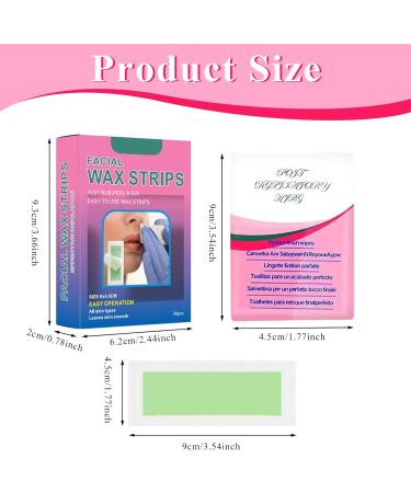 LINXINS 30 Pcs Hair Removal Wax Sticks Face Wax Strips Facial Wax Strips Portable and Convenient Wax Strips Face Are Used for Facial Eyebrows Upper Lips and Cheeks Gentle Hair Removal - Buy Online on GoSupps.com