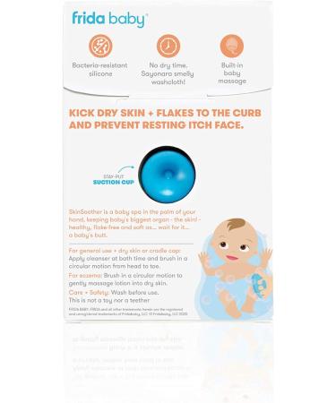 DermaFrida Baby Bath Silicone Brush by Frida Baby - SkinSoother for Gentle Cleansing - Buy Online on GoSupps.com