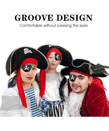 6 Pieces Black Pirate Eye Patch - Buy Online on GoSupps.com