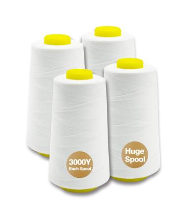 Serger Thread Cones - 1500M All Purpose for Quilting and Sewing (Black) 