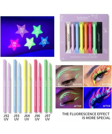Colorful Eyeliner Pencil Set - 8 Colors Matte Waterproof Eye Liners | Long Lasting Waterproof Eye Makeup Eye Liners Pigmented Liners for Women Pochy - Buy Online on GoSupps.com