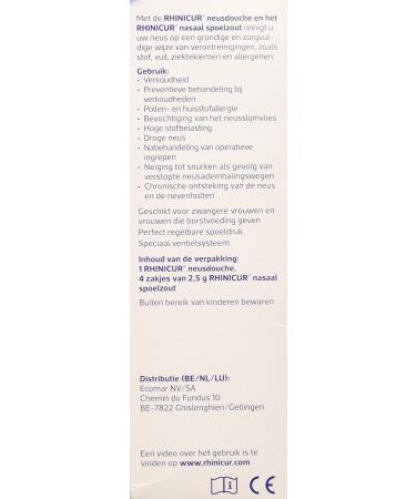 Rhinicur Nasal Shower - 4 Sachets | Gentle Nasal Relief Solution - Buy Online on GoSupps.com