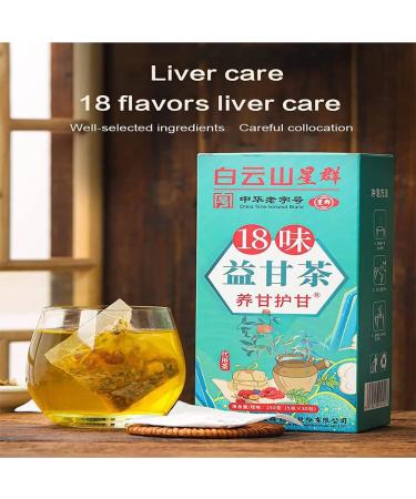 Alkyne 18 Flavors Liver Care Tea Daily Liver Nourishing Tea Nourish The Liver and Protect The Liver Health Preserving Tea for All People (2boxes) - Buy Online on GoSupps.com