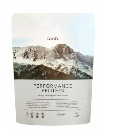 Form Performance Protein - Vegan Protein Powder - 30g of Plant Based Protein per Serving with BCAAs and Digestive Enzymes. Perfect Post Workout. Tastes Great with Just Water! Vanilla 520 g (Pack of 1)