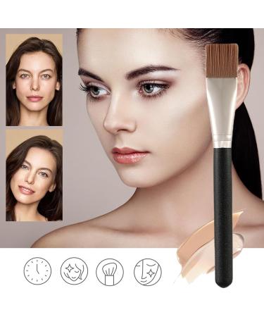 Masque Brush Square Brushes for Blending Liquid Cream - Cosmetic Supplies for Foundation Foundation Cream Pre-Makeup Masque Cream Concealer Pochy - Buy Online on GoSupps.com