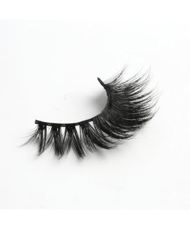 15mm Mink Cat Eye False Eyelashes - 8D Fluffy Wispy Faux Mink Strip Lashes | Natural Look 10 Pairs - Buy Online on GoSupps.com