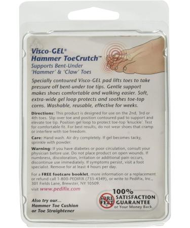 Buy Visco-Gel Hammer Toecrutch Pk/2 - Medium | International Shipping | Relief for Hammer Toes - Buy Online on GoSupps.com