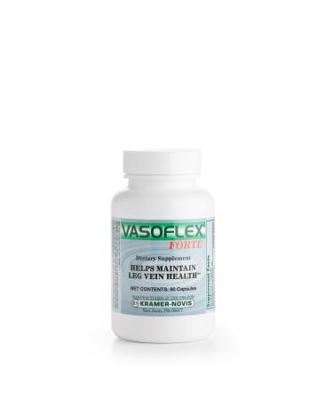 Vasoflex-Forte Leg Vein Health Supplements. Blend of Vitamin C Butcher's Broom Root Extract and Hesperidin. Vitamin C and Herb Root Extract Supplement Helps Maintain Leg Vein Health. 90 Capsules
