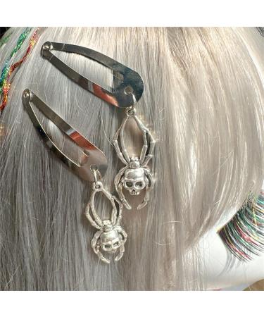 JSGHGDF Simple Snap Clip Kid Hairpins Pendant Metal Hair Clip Skull with Pendant Handmade Hairpins Snap Hairpins 1 - Buy Online on GoSupps.com