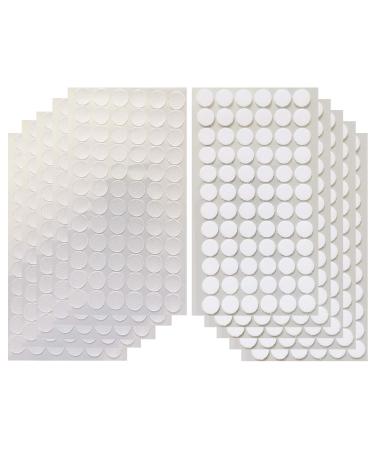 Vkey 700pcs (350pairs) 1.5cm Diameter Transparent Sticky Back Thin Clear Dots with Adhesive Hook & Loop Coins Tapes - Buy Online on GoSupps.com