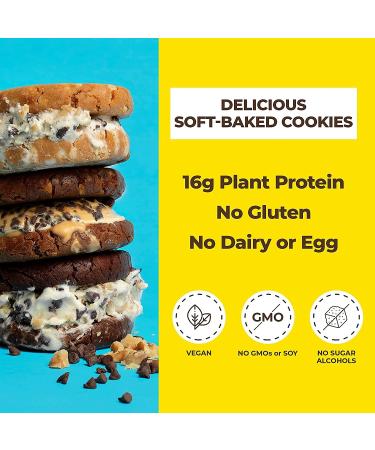 Munk Pack Protein Cookies - Vegan, Gluten-Free, 16g Protein, 6-Pack Variety Snack - Buy Online on GoSupps.com