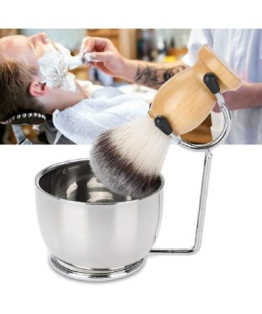 Men's Beard Care Set - Professional Stainless Steel Razor Kit Soap Peel Frame Stand & Brush - Perfect Gift for Friends - Buy Online on GoSupps.com