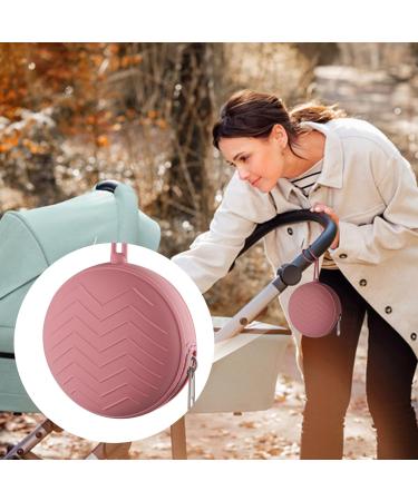 2PC BPA-Free Silicone Pacifier Box for Girls | Portable Storage Holder for 2 Pacifiers | High-Quality Baby Accessories in Pink - Buy Online on GoSupps.com