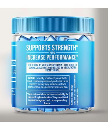 Creatine Gummies with 5g Creatine Monohydrate for Men and Women - Strength Endurance Muscle - Micronized Clean HCL Balanced Instantized Creatina Gummy Monohidratada en Polvo USA Made (90 Gummies) - Buy Online on GoSupps.com