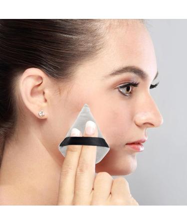 REMEK Triangle Powder Puff | 6 Pcs Makeup Powder for Face Cosmetic Multi-purpose Powder Puff with Strap Makeup Tool Grey - Buy Online on GoSupps.com