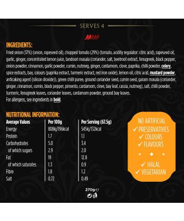  Aagrah Aagrah Tikka Masala Tarka Indian Curry Sauce - Authentic Restaurant Recipe Base - Medium Heat - 270g Jar for 3-4 People - 3 Pack - Buy Online on GoSupps.com