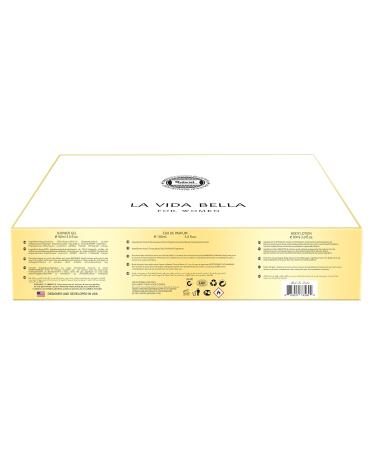 Hybrid & Company Women La Vida Bella 3 Pcs Gift Set Contain 100ml Perfume 90ml Body Lotion 90ml Shower Gel La Vida Bella Gift Set - Buy Online on GoSupps.com