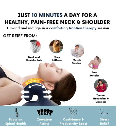 Neck Stretcher with Heat Therapy & Posture Corrector Ebook | Cervical Traction Device for Neck Pain Relief with Heated Pillow | Improve Mobility & Confidence - Buy Online on GoSupps.com