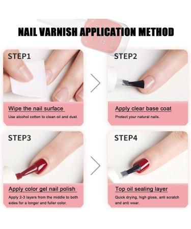 Nail Polish Clear Nail Polish Quick-Drying Long-Lasting Nail Polish Breathable Nail Polish No Need of Healing Nail Polish at Home (11 Clear Pink) (Pale Pink) - Buy Online on GoSupps.com