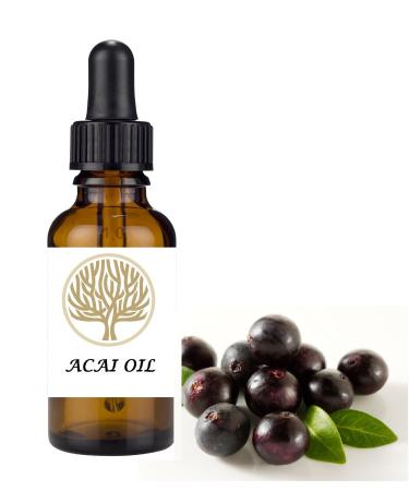 100% NATURAL Acai Berry Virgin Oil. Powerful antioxidant and Anti-ageing (30ml) 30 ml (Pack of 1)