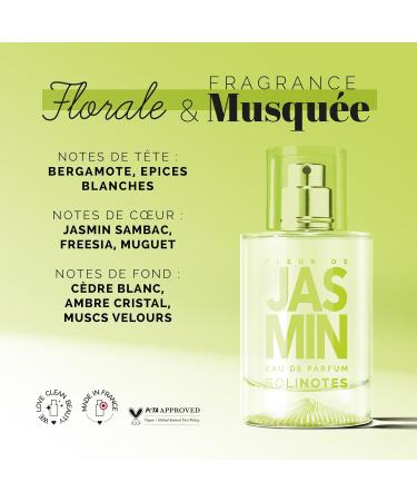 SOLINOTES Jasmine Flower Perfume for Women - Eau De Parfum | Delicate Floral and Soothing Scent - Made in France - Vegan - 1.7 fl.oz - Buy Online on GoSupps.com