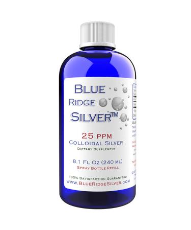 25 ppm 8 oz Colloidal Silver Natural Immune Support Health Supplement