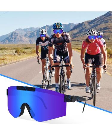 XZMCAT Polarized Bicycle Glasses - UV 400 Outdoor Sports Safety Glasses for Cycling Fishing & Running with Case & Accessories - Buy Online on GoSupps.com