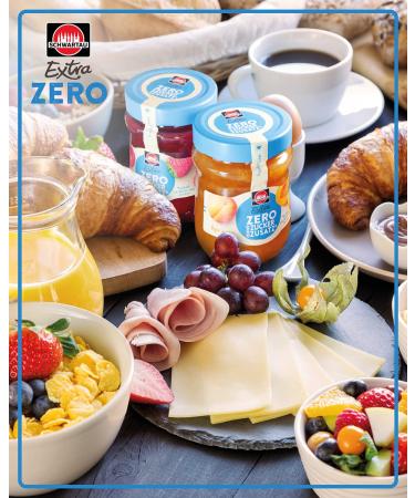 Schwartau Extra Zero Black Cherry Fruit Spread - No Added Sugar 15 Kcal/25g 280g | Low-Calorie Jam for Healthy Living - Buy Online on GoSupps.com