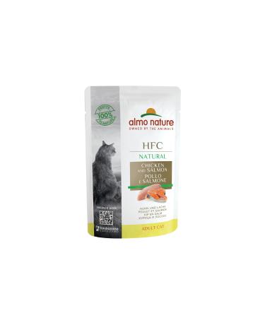 almo nature HFC Natural wet cat food - with chicken and salmon 24 pack (24 x 55 g) Natural - chicken and salmon - Buy Online on GoSupps.com