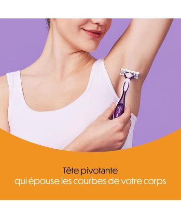 BIC Click 5 Soleil Rechargeable Razor (5 Blades and Pivoting Head) - 1 Razor + 2 Refills - Buy Online on GoSupps.com