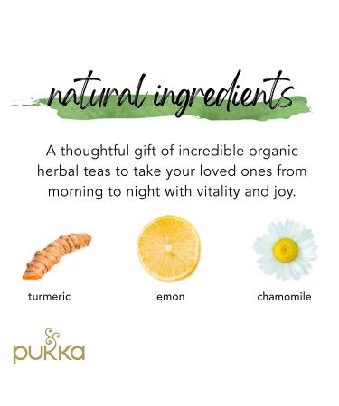 Pukka Herbal Tea Sampler Gift Box - 45 Eco-Friendly Organic Tea Bags with 9 Flavors for Self-Care - Buy Online on GoSupps.com