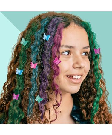 DIY Rainbow Hair Styling Kit with Temporary Chalk Pens and Accessories - Fun Hair Color for Kids 8+ - Fashion Angels - Buy Online on GoSupps.com