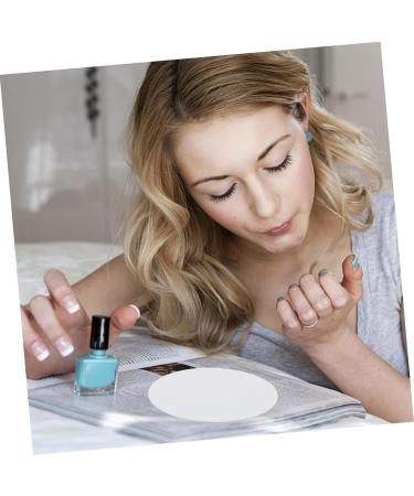 VILLCASE 10pcs Nail Polish Palette Silicone Makeup & Manicure Tray for Nail Art | Round White Nail Stand 9.5x9.5CM - Perfect for Professionals & DIY - Buy Online on GoSupps.com
