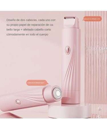 Womens shaver double head cordless waterproof for intimate area body trimmer for sensitive skin and Pink - Buy Online on GoSupps.com